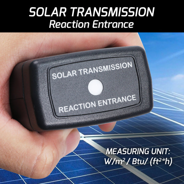 T206 Solar Power Meter BTU/(ft2*h) W/m2 Radiation Energy Cell Tester