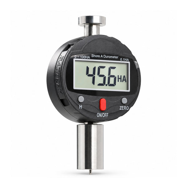 TMG-573A Shore A Durometer Digital Hardness Tester 0-100HA Portable Meter with 0.1HA Resolution, 0-2.5mm Indenter for Testing Soft Rubber, Synthetic Rubber, Polyester, Leather, Wax