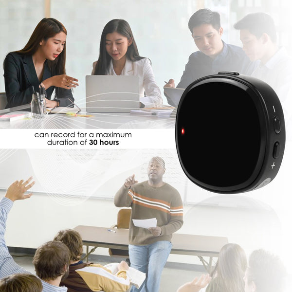 VAR-378 Magnetic Mini Voice Activated Recorder 64GB Recording Device with Speaker 192kbps Sound Quality Long-Lasting Battery for Car Lecture Interview Meeting Class