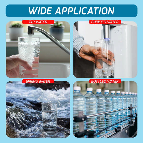 WQM-408 6in1 Water Quality Testing Meter TOC UV275 EC TDS COD Temp Tester, Intelligent Scoring Mode, Colored Backlight Indicator Digital Water Test Kit for Home Drinking Water, Tap Industrial Water etc.