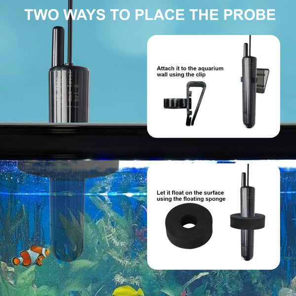 WQM-525 WiFi Smart pH Meter 8-in-1, Multi-Parameter Water Quality Tester for pH/TDS/EC/Salinity/ORP/Temp for Aquarium, Hydroponics, Pool