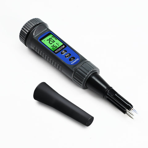 WQM-559 Digital 4-in-1 Food pH Tester, Pentype pH TDS EC Temperature Meter with Replaceable Probe, ATC, Backlit Display for Sourdough, Dough, Meat, Cheese, Jam, Water & Soil