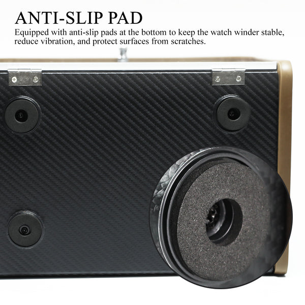 WWR-532 Automatic Watch Winder for Two Automatic Watches – 4 Rotation Modes Smart Stop Technology, Blue LED Display, Memory Foam & Wooden Display Case for Luxury Automatic Watches