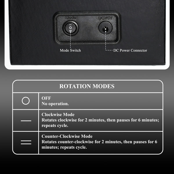 WWR-533 Automatic Watch Winder for 3 Watches, Whisper Quiet Motor with Smart Light Sensor, 2 Rotation Modes, Memory Foam Cushions, Automatic Rotating Watch Winder Faux Leather Exterior