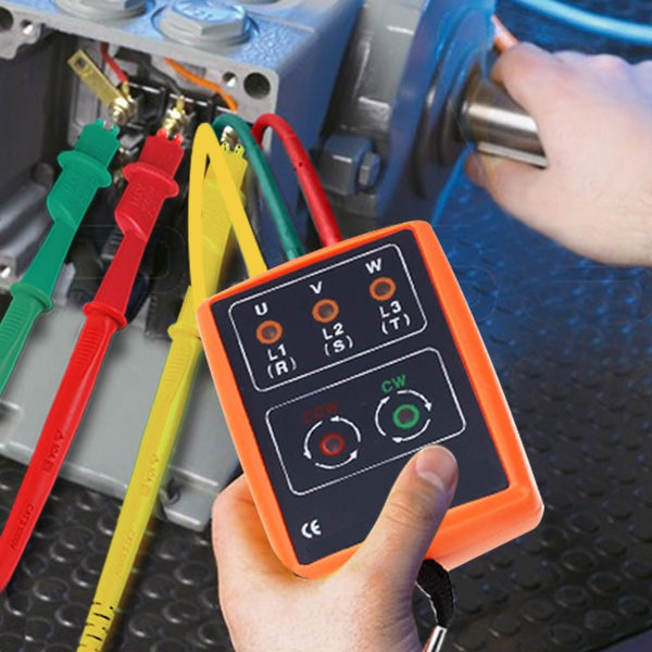 SM-852B 3 Phase Sequence Rotation Indicator Tester Checker