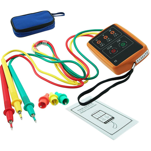 SM-852B 3 Phase Sequence Rotation Indicator Tester Checker