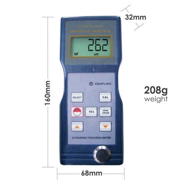 TM-8811 Digital Ultrasonic Thickness Gauge Meter 1.5 - 200mm
