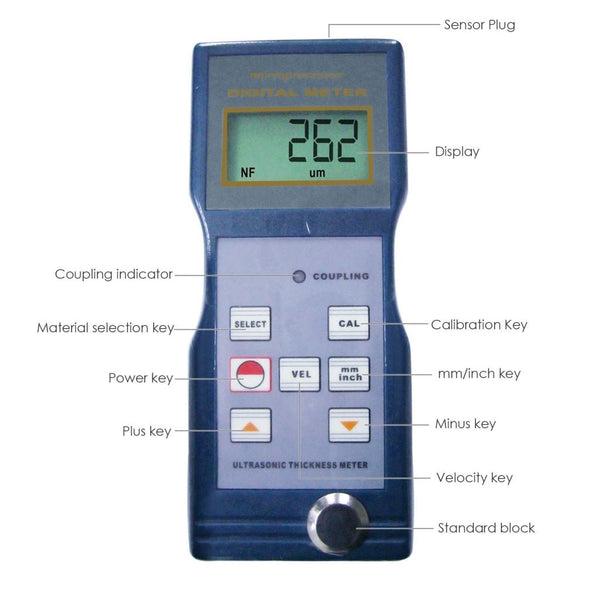 TM-8811 Digital Ultrasonic Thickness Gauge Meter 1.5 - 200mm