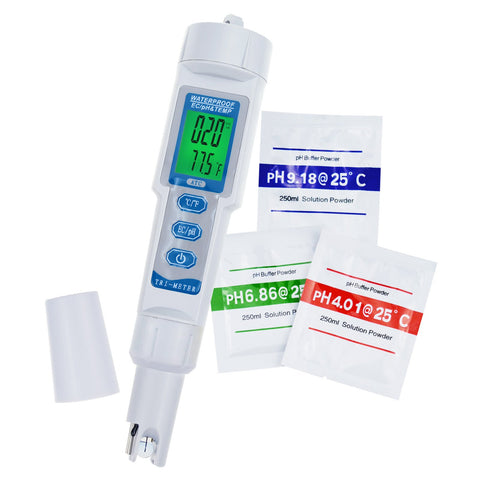 PHM-205 3 in 1 pH / EC / Temperature Waterproof Meter Monitor Water Quality Tester Pen Type Acidometer Drink Water Quality Analyzer Multi-Parameter