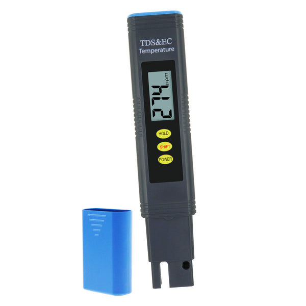 ECM-302 Pentype 2-in-1 TDS / EC Meter with ATC Digital Water Quality Tester Temperature Measurement for Water Analysis Hydroponics Aquaculture