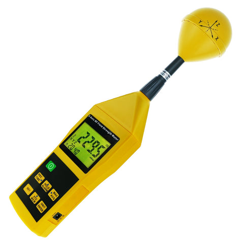 TM-196 Triaxial Tri-Axis RF Field Strength Meter Electromagnetic Radiation Tester Detector 10MHz to 8GHz with Alarm and Tripod Mounting, Compact, MIni