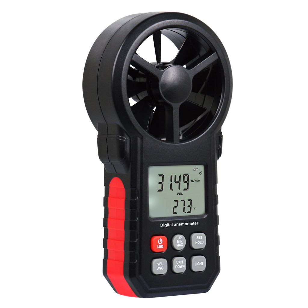 ANE-272 Digital Vane Anemometer Handheld Wind Speed Temperature Air Velocity Meter
