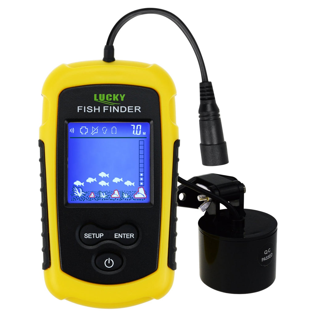 FFC-1108-1 Lucky Portable Fish Finder Sonar, TN/ Anti-UV LCD Display – Gain  Express Wholesale Deals
