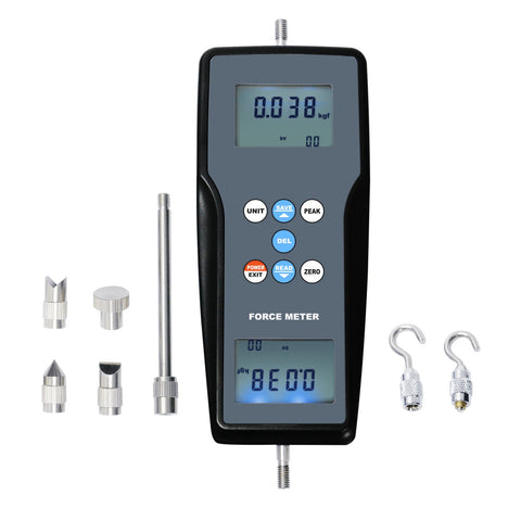 FM-207 Digital Force Meter Gauge Pull & Push Magnitude Tester Newtonmeter Newton N / kg / lb / g Measurement