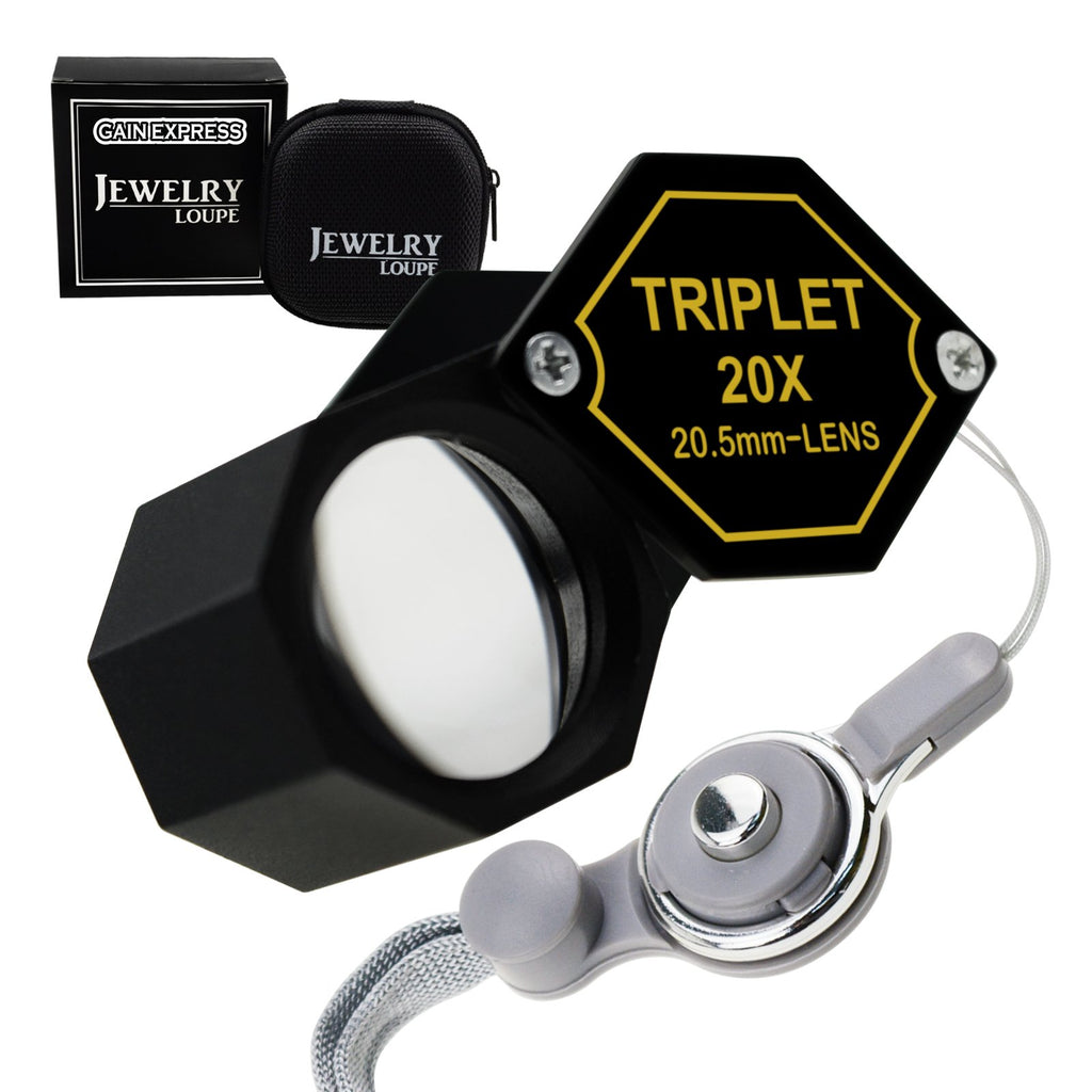 30x Magnificaton Loupe 20.5mm Gem Magnifier Triplet Lens Optical Tool –  Gain Express Wholesale Deals