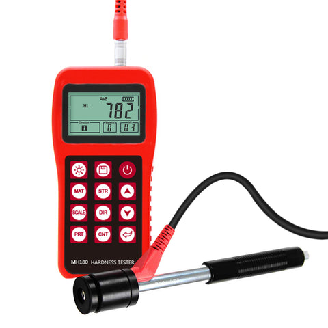 Mitech MH180 Portable Handheld  Leeb Hardness Tester Meter Gauge 170～960 HLD with 100 Group Data Memory LCD EL background light Support Micro printer