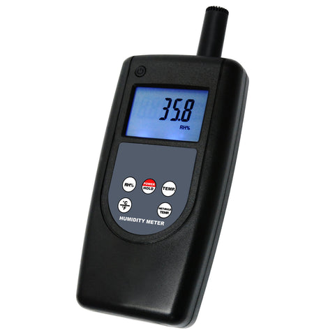 HT-1292 Digital Humidity Temperature Meter Tester Indoor Outdoor, 10~95%RH Temp -10~60 °C (14~140°F) with Wet Bulb Temp