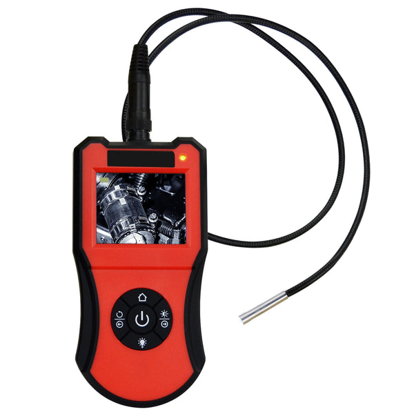 END-206_5.5mm_1M 2.7" LCD Screen Monitor Portable HD Industrial Inspection Camera, Borescope, Endoscope, Snake Scope with 1M Waterproof Cable, 5.5mm Camera Head with 6 LED Lights, FREE Carry Pouch