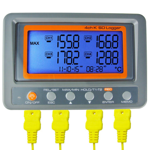 THE-343 K/J Thermocouple Thermometer Dual Channel Temperature