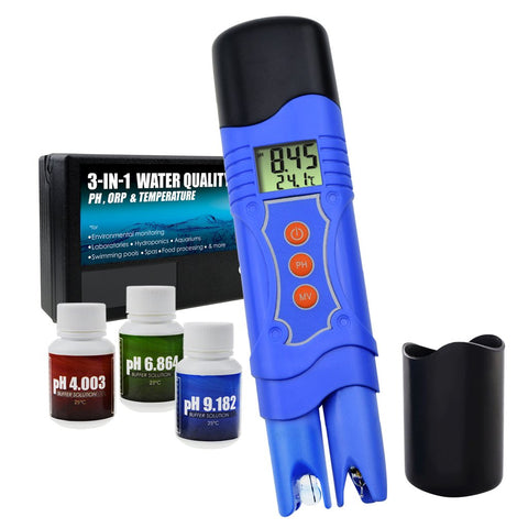 PHM-224 PH ORP Temperature 3-in-1 Combo Meter Tester Pen Type with Automatic Temperature Compensation