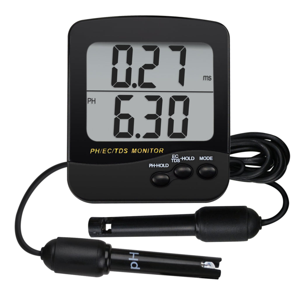 PHM-234 3-in-1 pH, EC & TDS Conductivity Monitor with ATC Water Quality Meter Tester