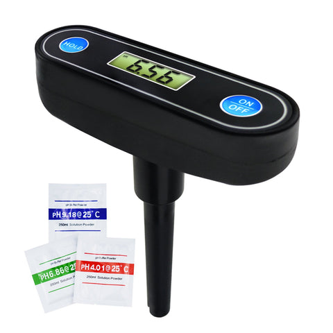 PHM-237 Economical pH Pocket Meter Tester Size with Clip, High Accuracy Removable Probe Electrode