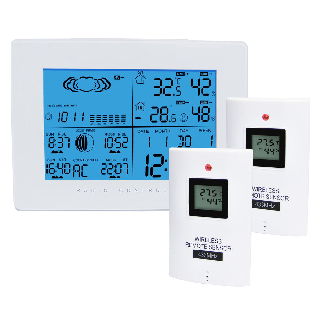433MHz Wireless Weather Station with Forecast Temperature Digital  Thermometer Hygrometer Humidity Sensor