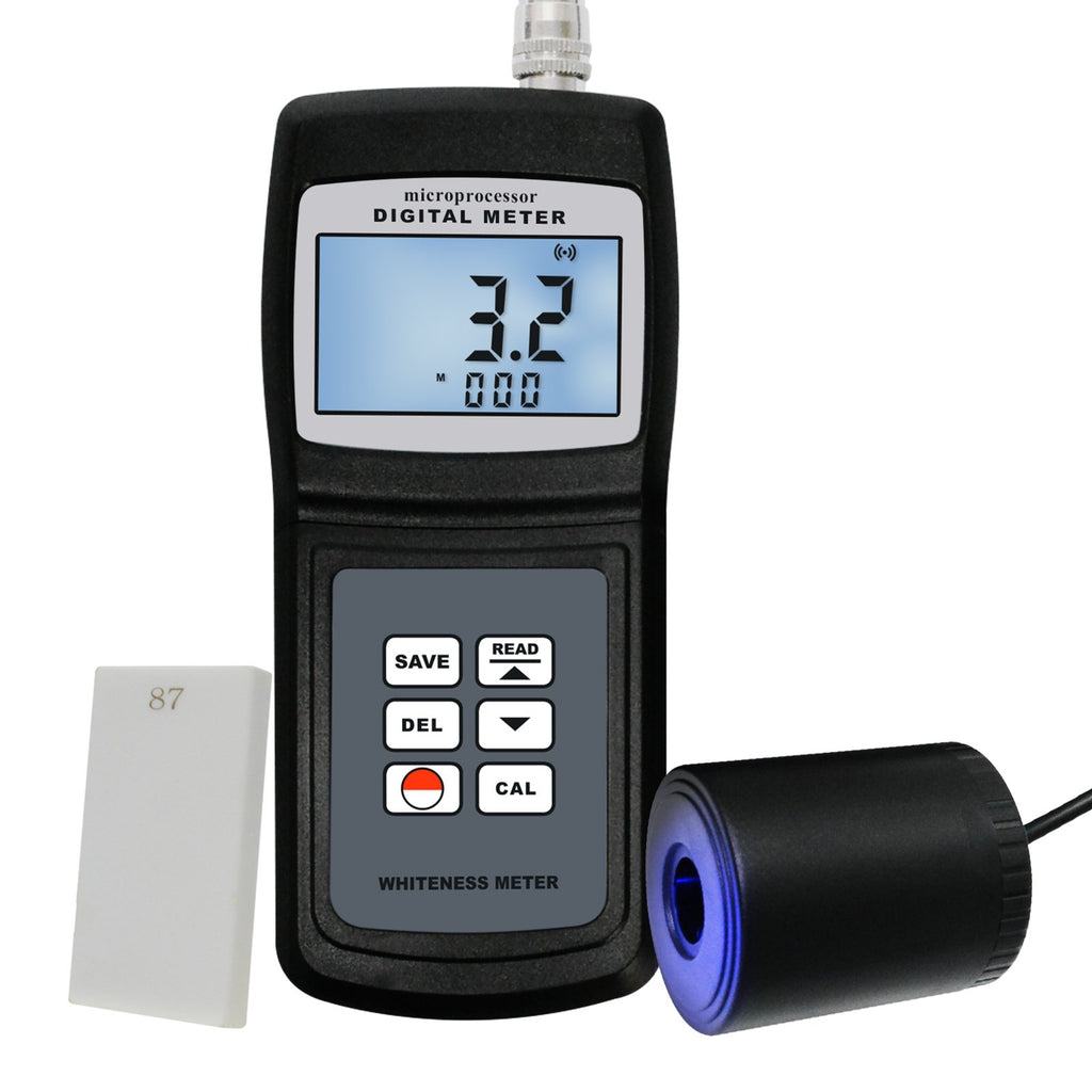 WM-106 Digital Whiteness Meter 0 ~ 120, Portable Leucometer Tester 254 Data Memory