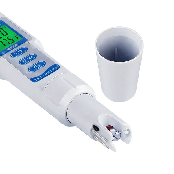PHM-205 3 in 1 pH / EC / Temperature Waterproof Meter Monitor Water Quality Tester Pen Type Acidometer Drink Water Quality Analyzer Multi-Parameter
