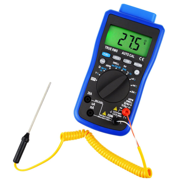 ENG-216 Digital Engine Automotive Analyzers Diagnostic Multimeter Auto-Ranging with PC Data Transfer