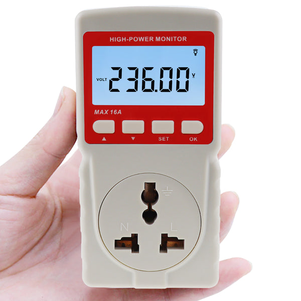 PCM-283 Digital Power Meter Electricity Usage Monitor Watt Voltage Tester