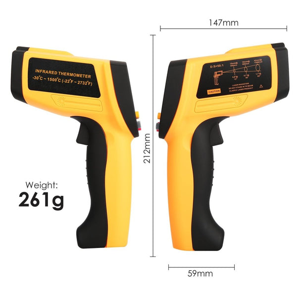 The-266 Lasergrip Non-Contact Digital Laser Infrared Gun Celsius And Fahrenheit High Temperature