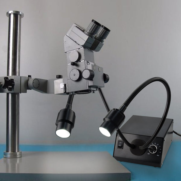 MSC-208 Cold LED Dual Gooseneck Lights Microscope Illuminator 6500K Color Temperature 100V~240V