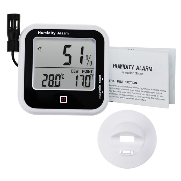 E04-019 Digital Thermo-Hygrometer Thermometer Measure Dew Point & Relative Humidity RH