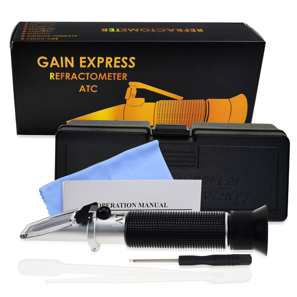 Alcohol Refractometer Dual Scale with ATC 0~80% Range – Gain Express  Wholesale Deals