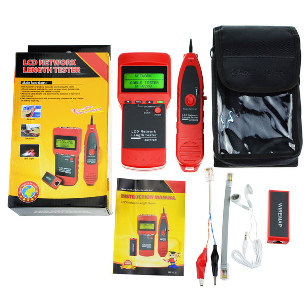 N03NF-8208 Network LAN Cable Tester Wire Tracker Tracer Length