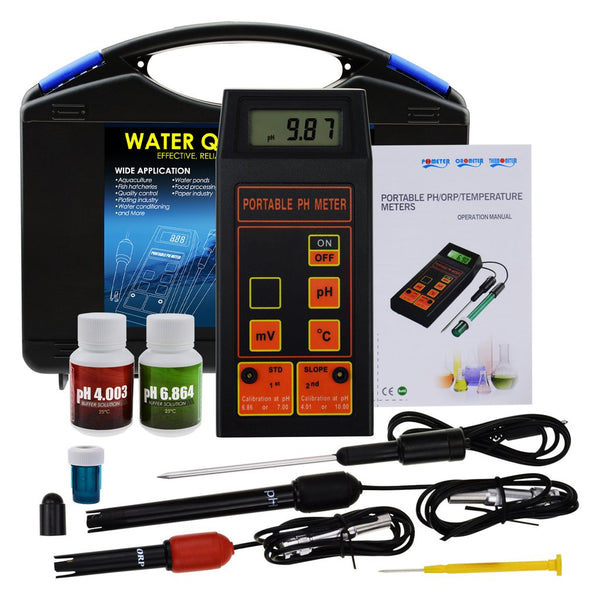 PH-0131 Digital pH / ORP mV / Temperature Meter Water Quality Tester with ATC Replaceable pH ORP Electrode Detachable Temperature