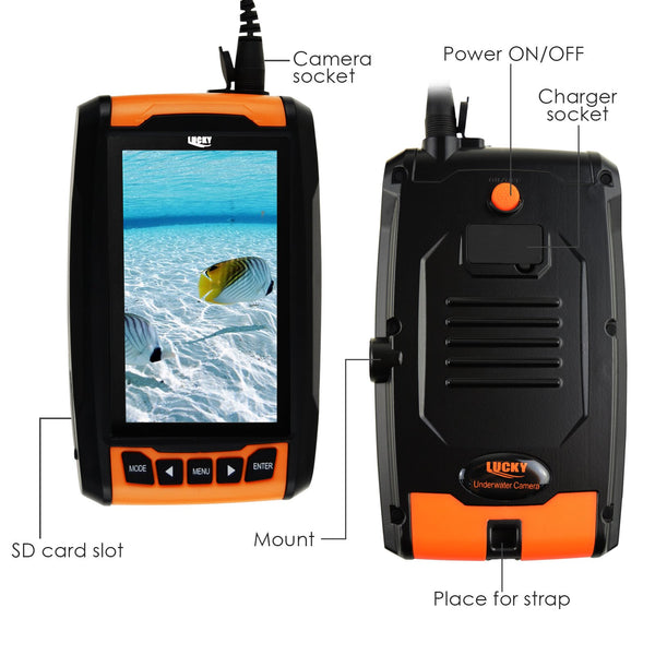 FF-180PR LUCKY Underwater Camera Fish Locator Finder 120° Wide Angle 20M Cable Length 4 IR LED 4.3"