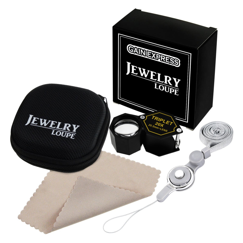 20x Magnificaton 20.5mm Loupe Jewerly Magnifier Triplet Lens Gem Tool –  Gain Express Wholesale Deals
