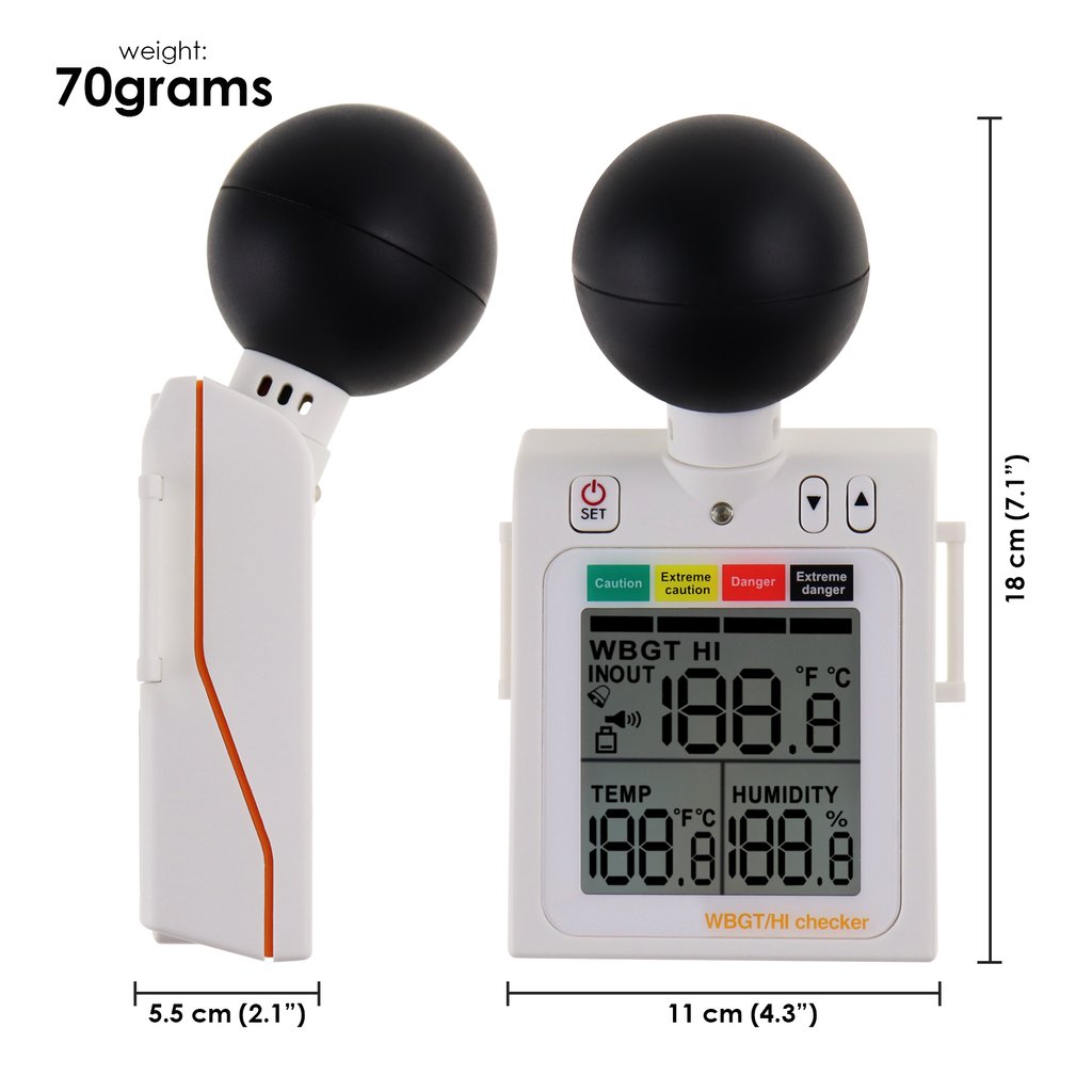 Comprobador De Índice De Calor Wbgt Hi 2 En 1 Para Tempera | Cuotas Comprobador De Índice De Calor Wbgt Hi 2 En 1 Para Tempera | Cuotas