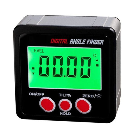 6-041R Digital Angle Finder Level Box with Magnetic Base Bright Backlight Protractor Inclinometer Self-inverting Display Gauge