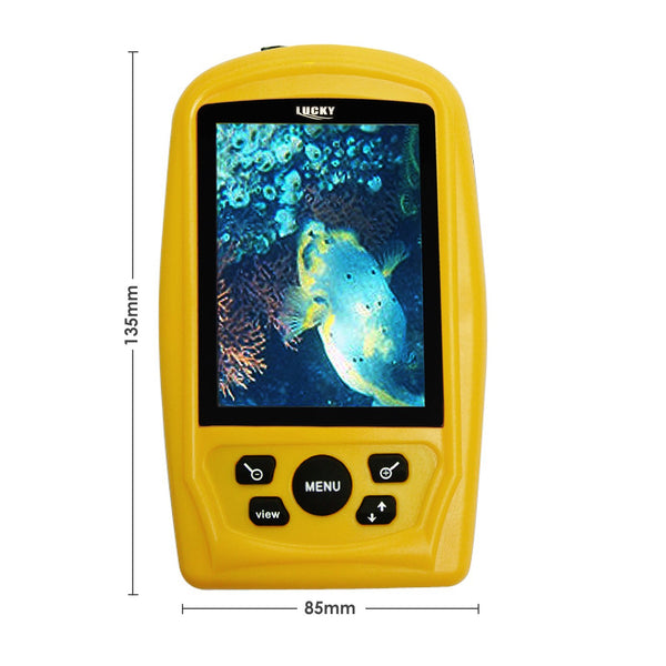 FF-3308-8 LUCKY Portable Underwater Fishing & Inspection Camera Video System Kit w/ 3.5inch Handheld Color Live-view Display Monitor, 20m Cable, Cam with Wide Angle Lens and Far-infrared LED, CMD sensor Fish Finder Sea Locator