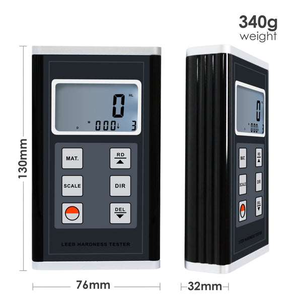 HM-6580 Leeb Hardness Meter Tester 170-960 HLD Metals Durometer D Type Impact Measurement Gauge