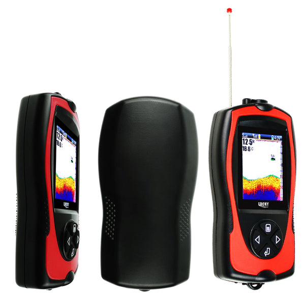 FF-1108-1CWLA Lucky Wireless Fish Finder with Fish Attractive Light Lamp Rechargeable 45M Depth 60M Sonar Sensor
