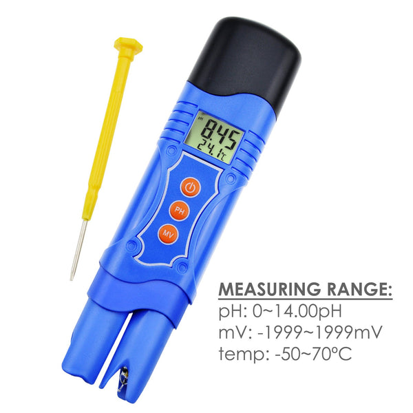PHM-224_PH 3-in-1 ORP Redox PH Temperature Combo Meter Tester w/ EXTRA Electrode