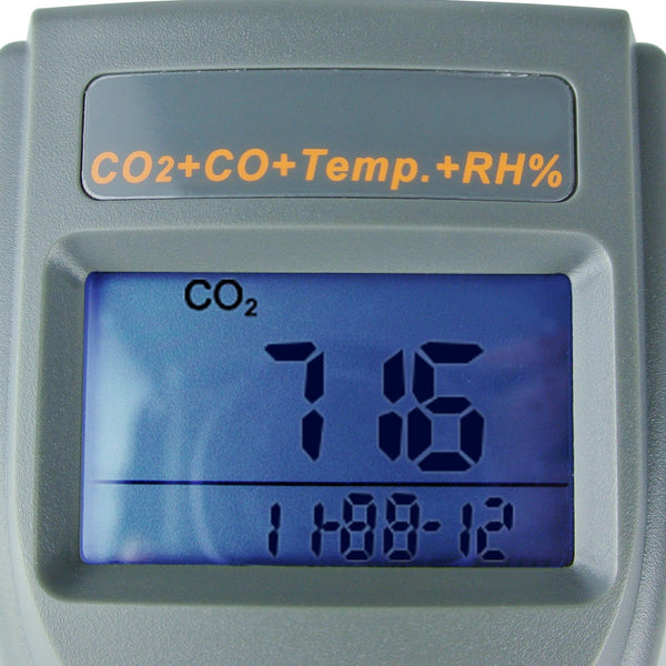 77597 AZ Instruments Digital CO CO2 Carbon Monoxide Dioxide RH Humidity Temperature Data Logger Monitor Meter IAQ Tester Datalogger Detector