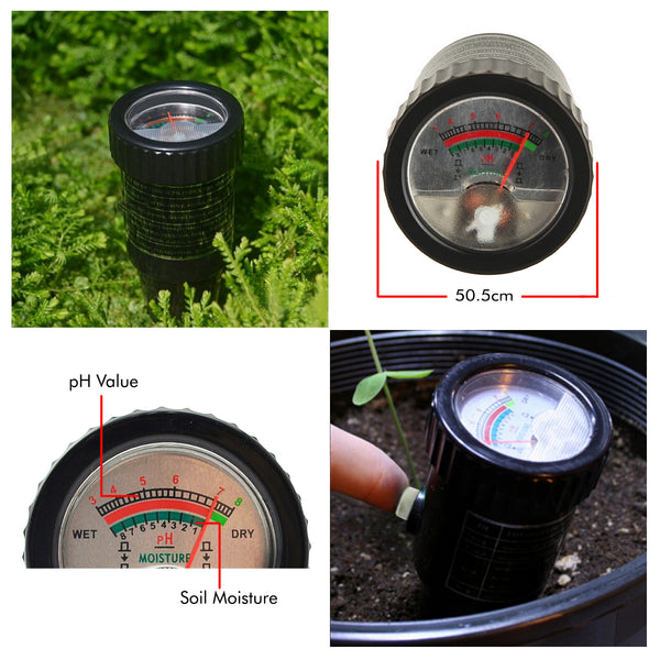 ZD-05 Waterproof 2in1 Dual Soil pH Level Moisture Meter