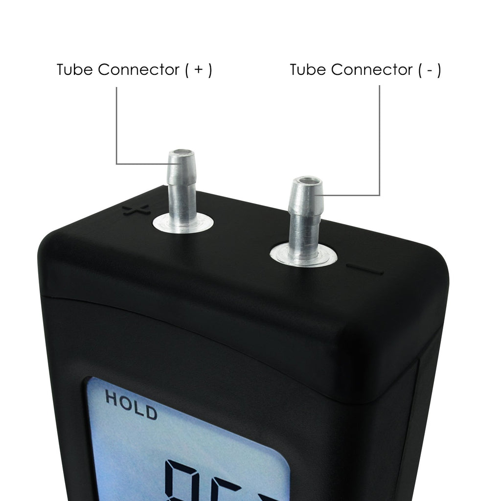 Manometer Protable Manometer ±13.78kPa ±2PSI Gauge Differential Pressure Meter – Gain ...