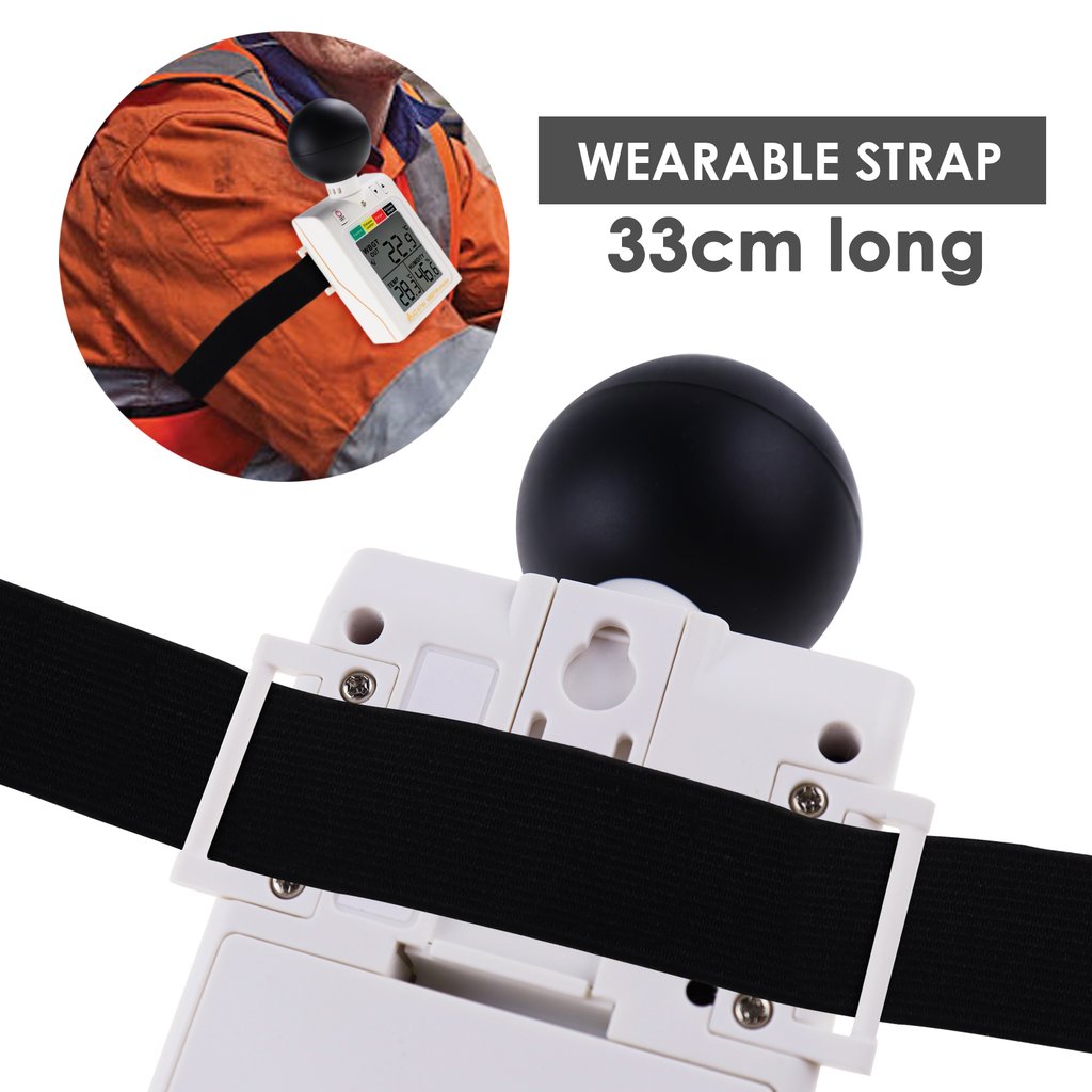 87784 Wearable 2-in-1 WBGT + HI Heat Index Checker Wet Bulb Globe Temp –  Gain Express