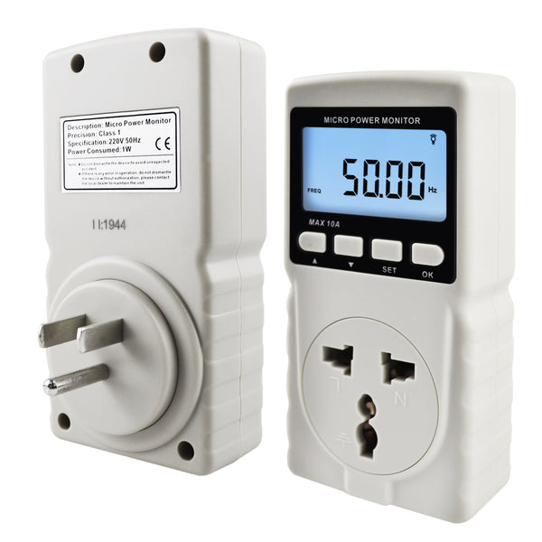 PCM-282 Digital Power Meter Wattmeter Energy Consumption Meter Plug-in Socket Design